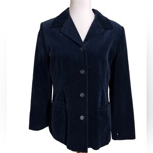 GAP Women's Velvet Navy Blazer